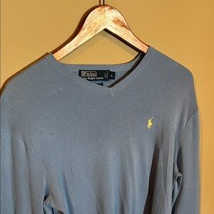 Ralph Lauren Blue V-Neck Sweater